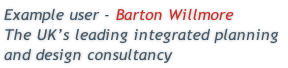 Example user - Barton Willmore The UK’s leading integrated planning  and design consultancy