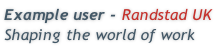Example user - Randstad UK Shaping the world of work